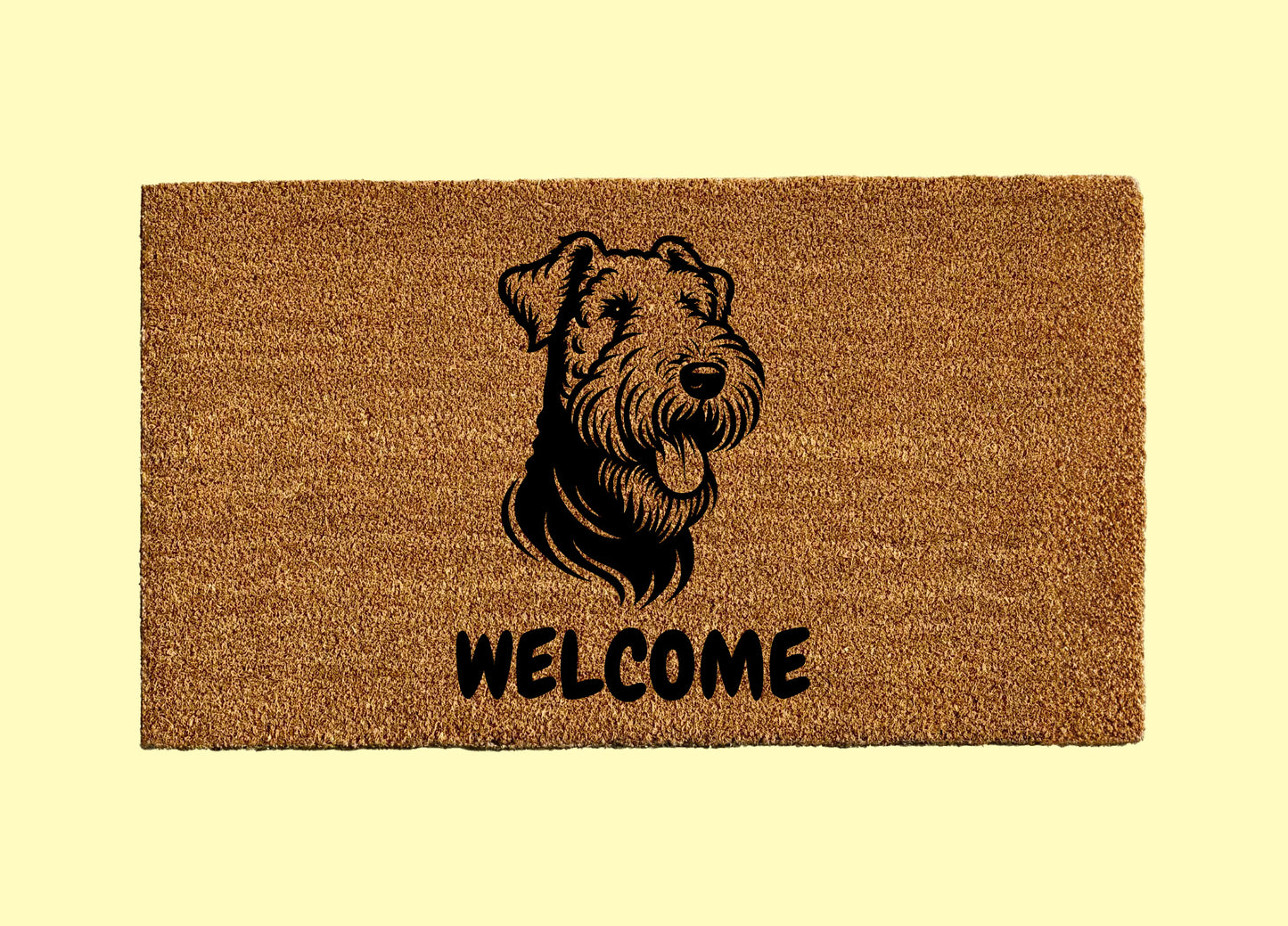 Airedale Terrier Welcome Door Mat