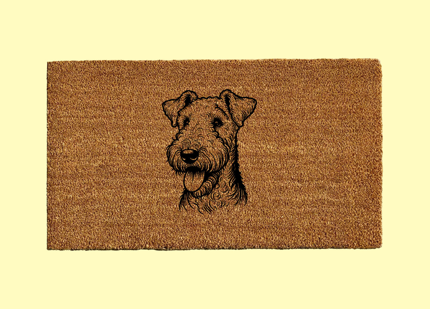 Airedale Terrier Welcome Door Mat