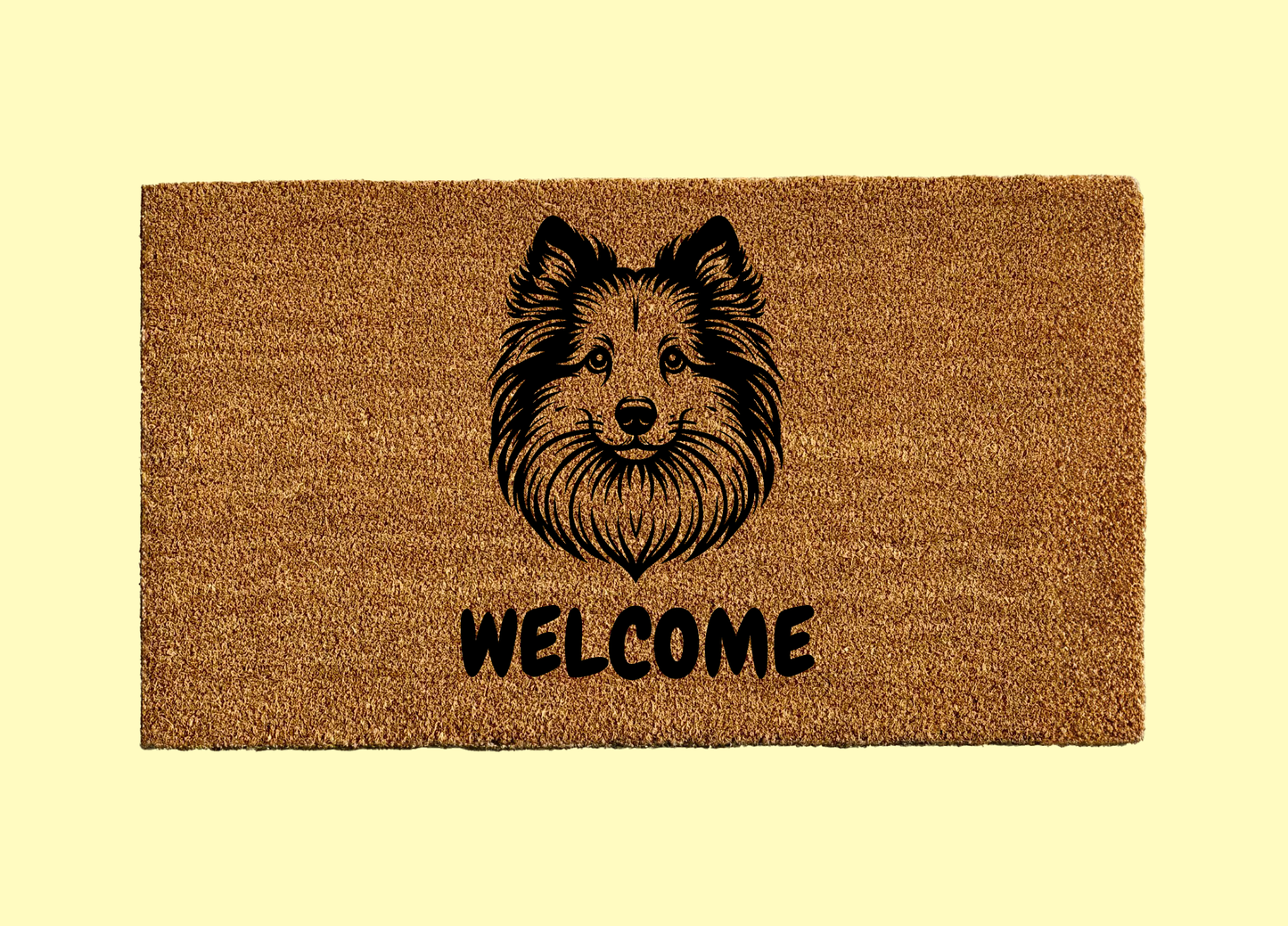 Icelandic Sheepdog Welcome Door Mat