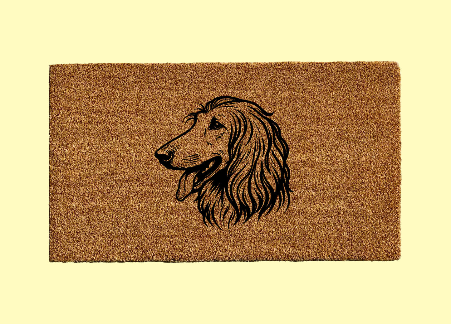 Afghan Hound Welcome Door Mat