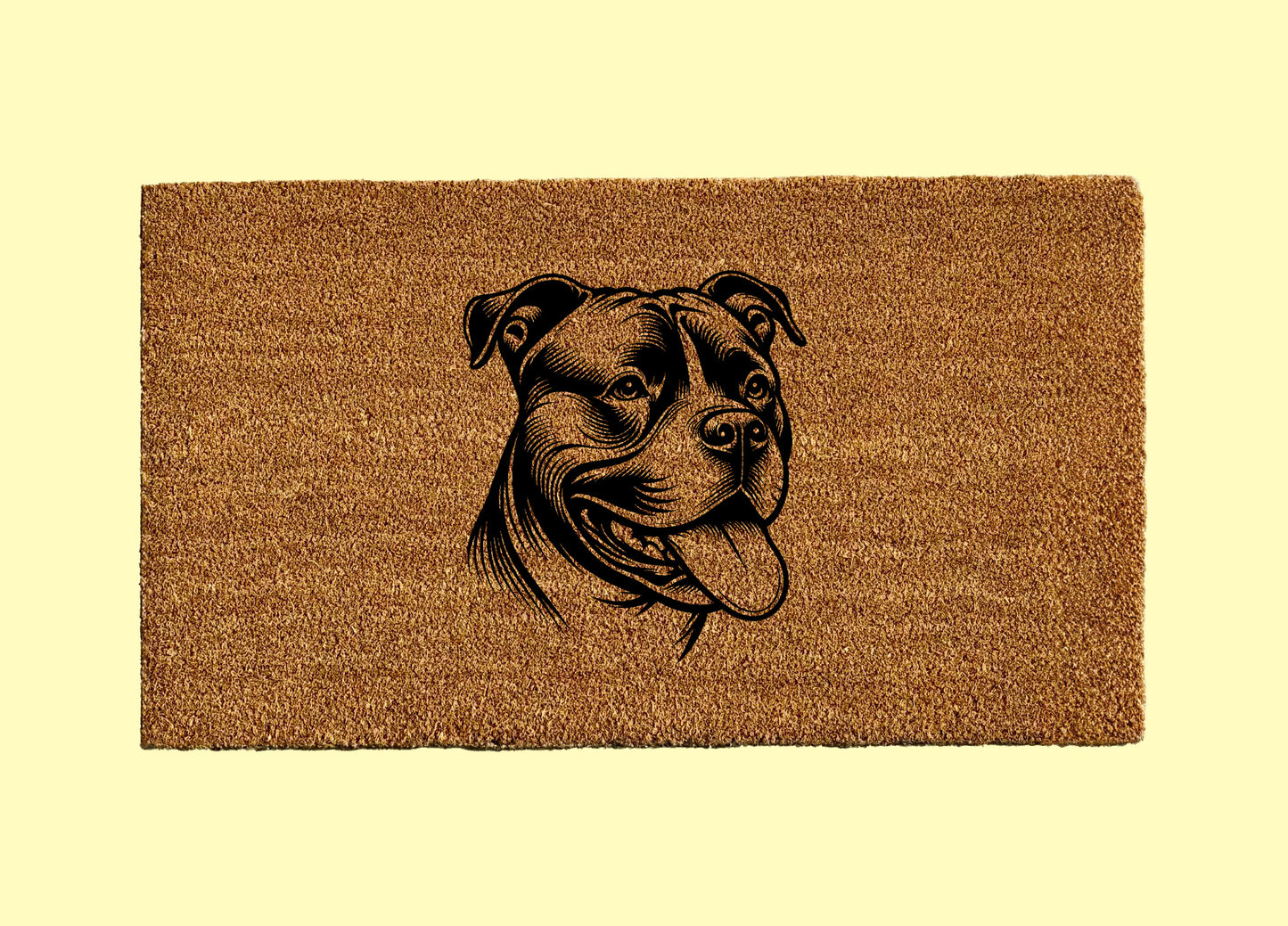 American Staffordshire Terrier Welcome Door Mat