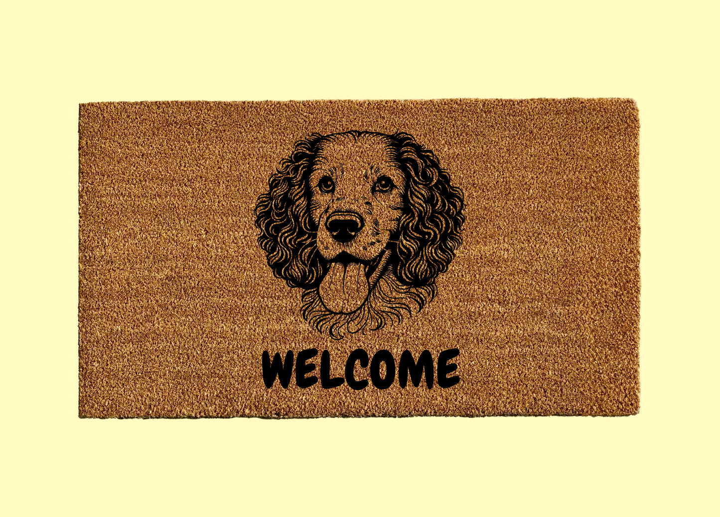 American Water Spaniel Terrier Welcome Door Mat