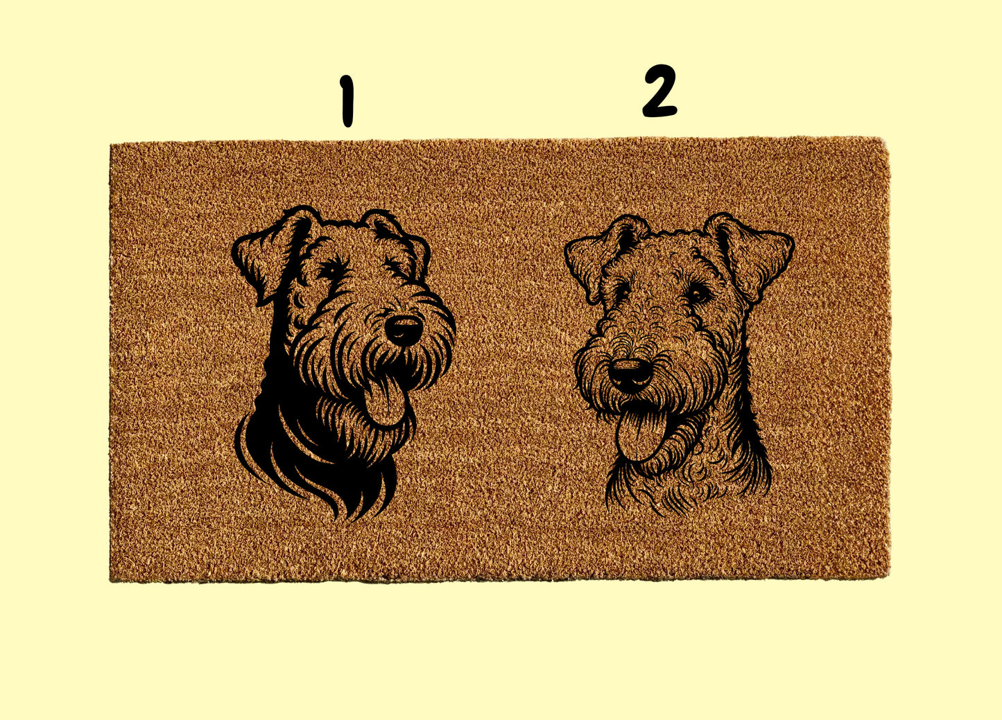 Airedale Terrier Welcome Door Mat