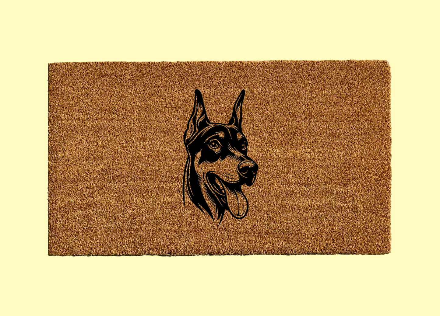 Doberman Welcome Door Mat