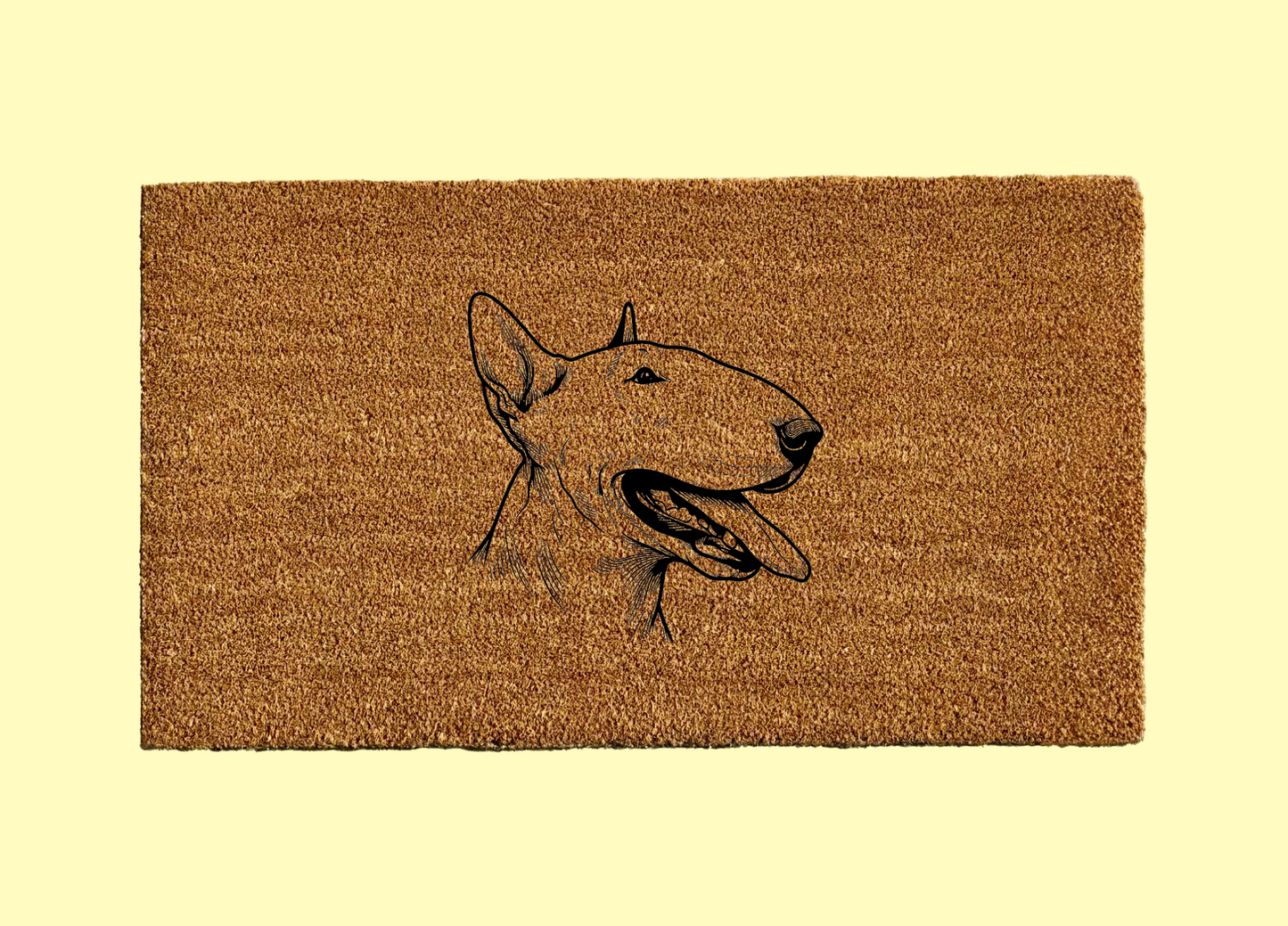 Bull Terrier Welcome Door Mat