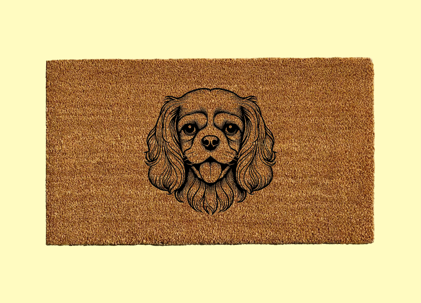 Cavalier King Charles Spaniel Welcome Door Mat