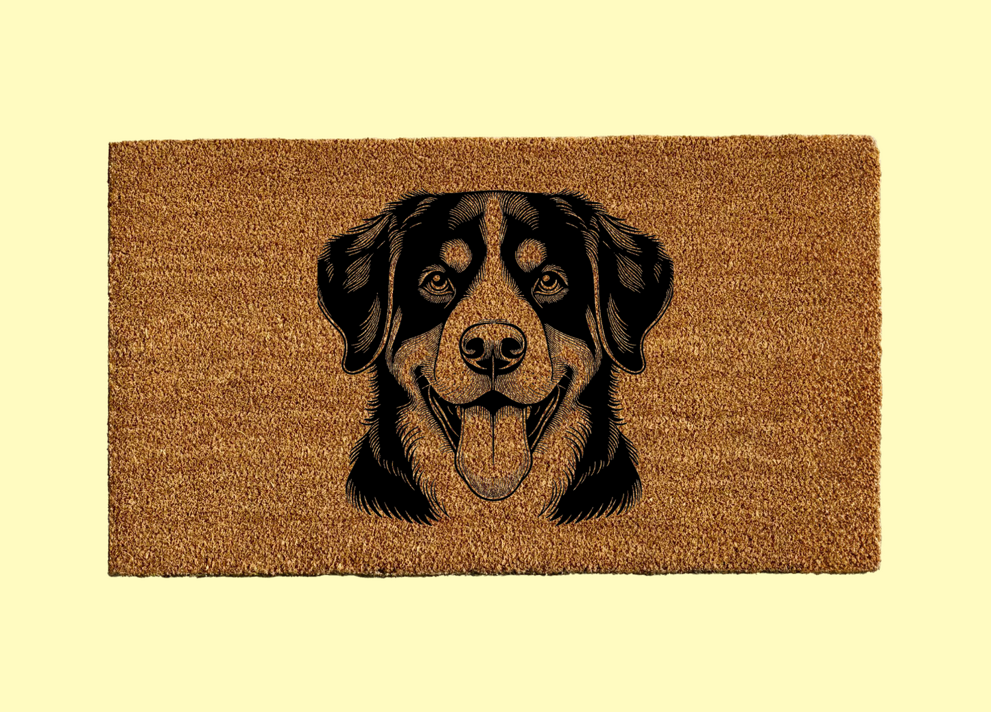 Entlebucher Mountain Dog Welcome Door Mat