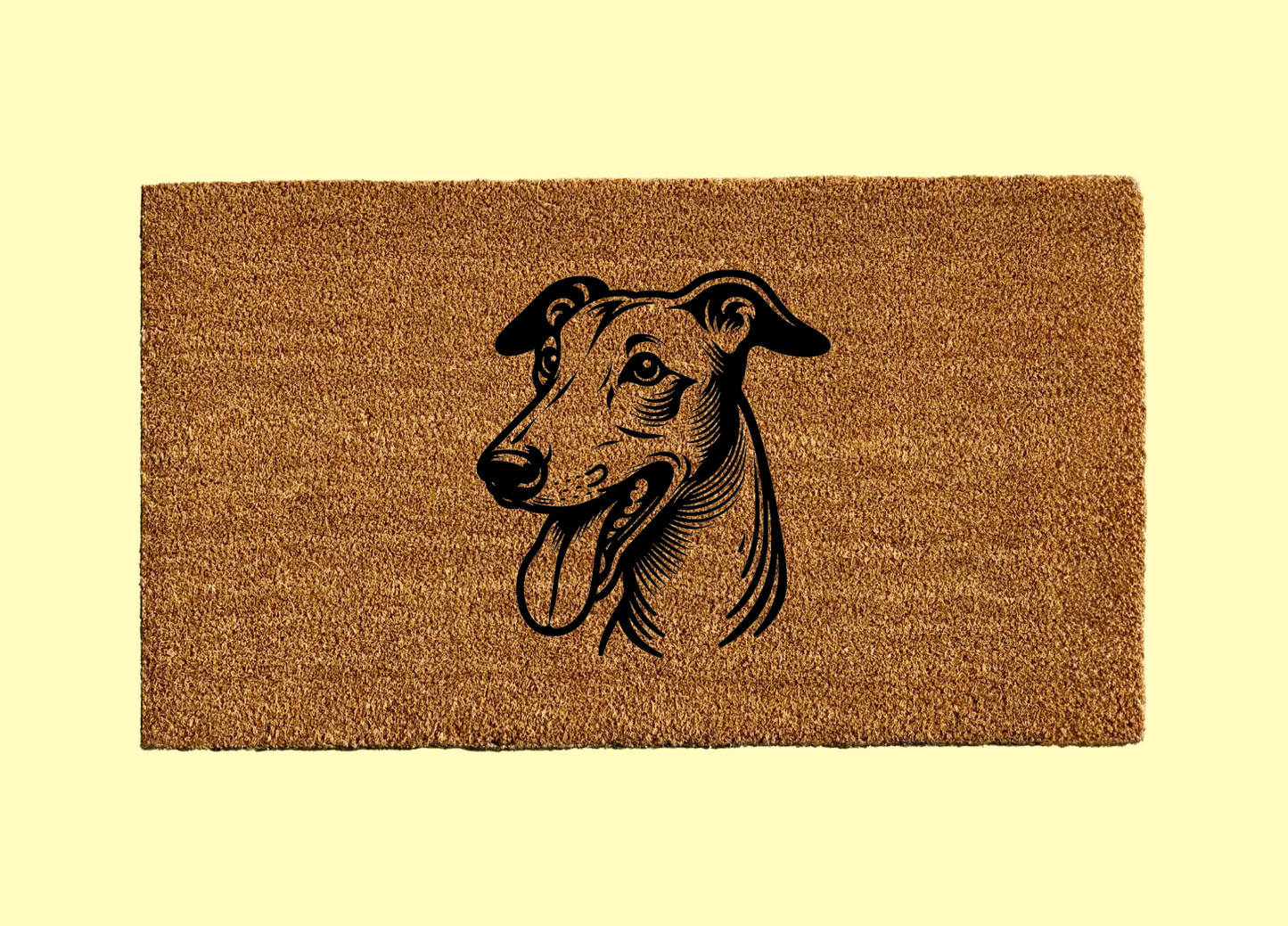 Greyhound Welcome Door Mat