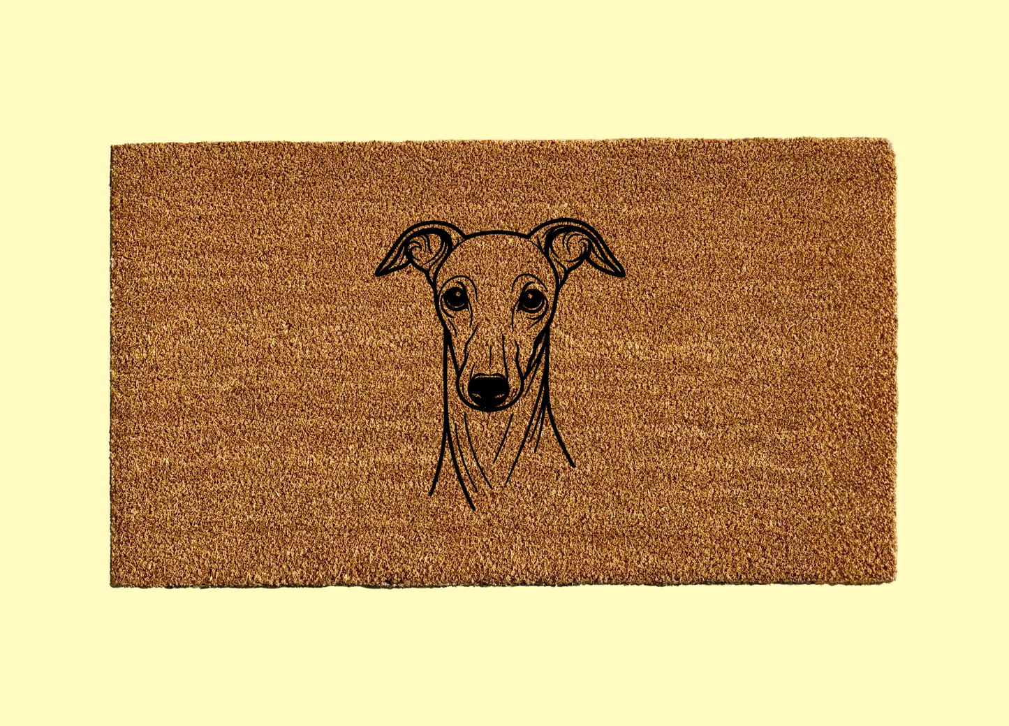 Italian Greyhound Welcome Door Mat