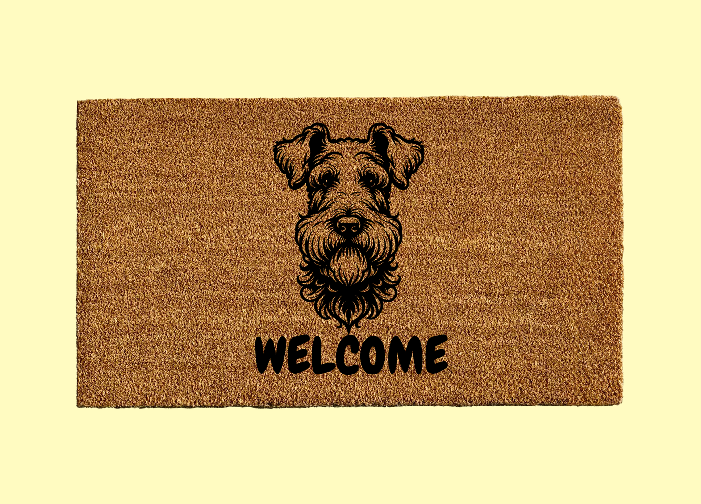 Kerry Blue Terrier Welcome Door Mat