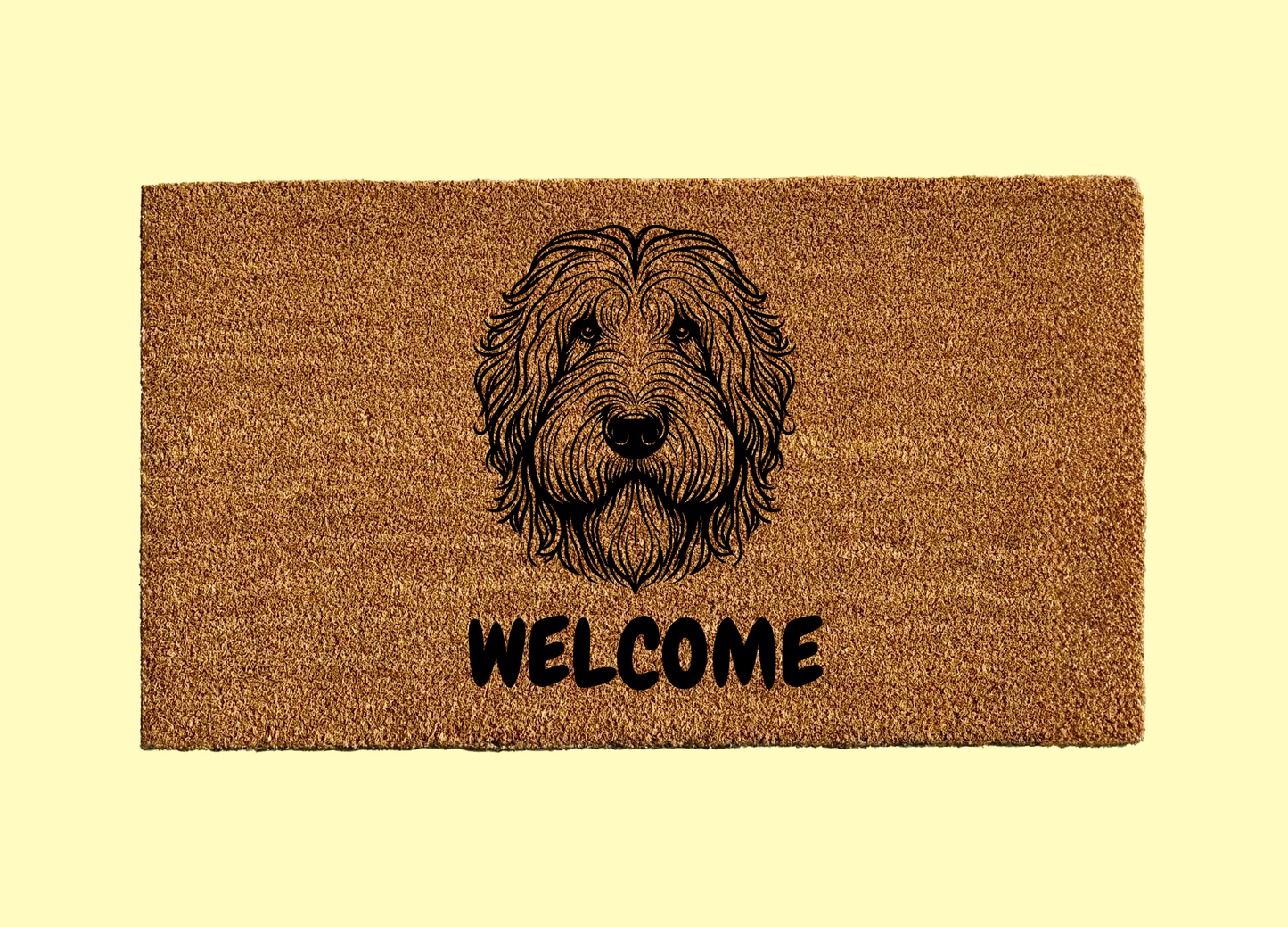 Komondor Welcome Door Mat
