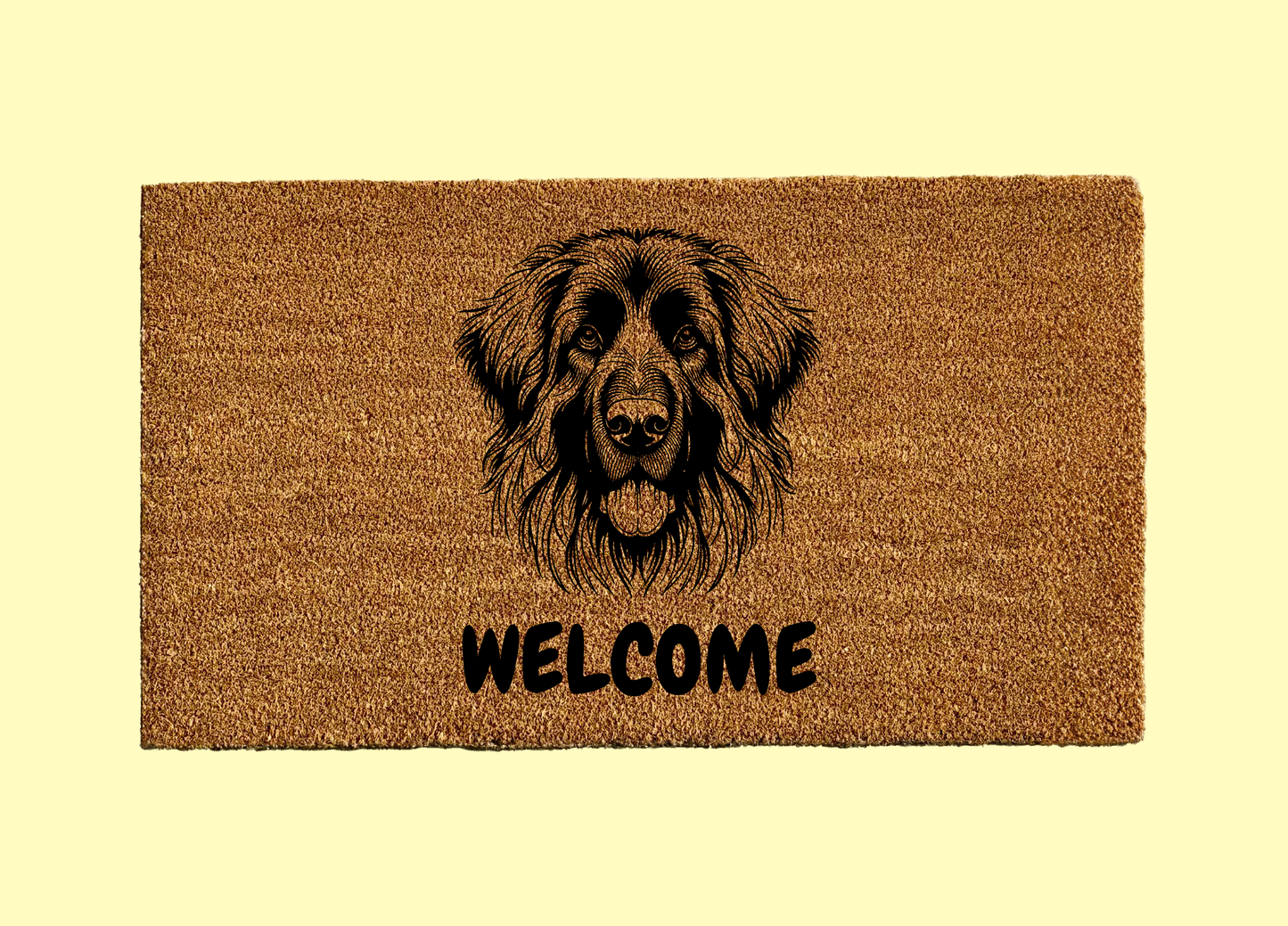 Leonberger Welcome Door Mat