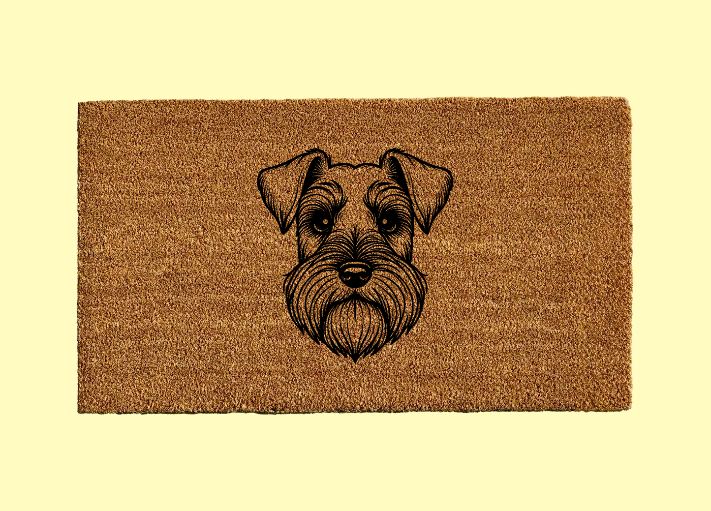 Mini Schnauzer Welcome Door Mat