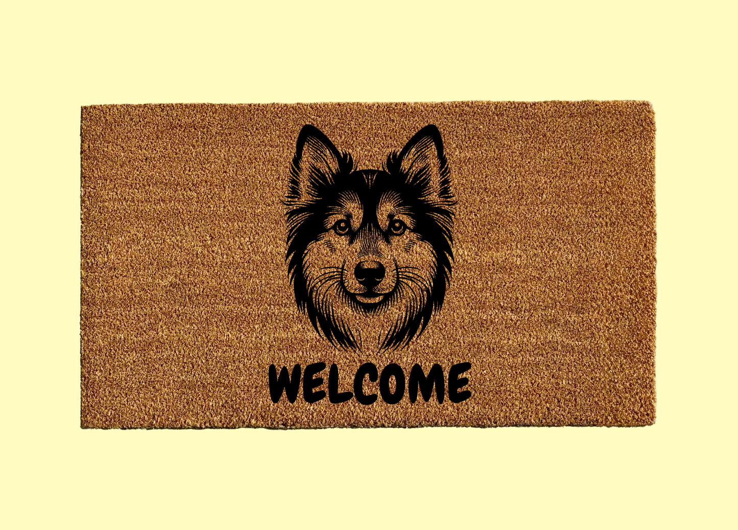 Norwegian Lundehund Welcome Door Mat