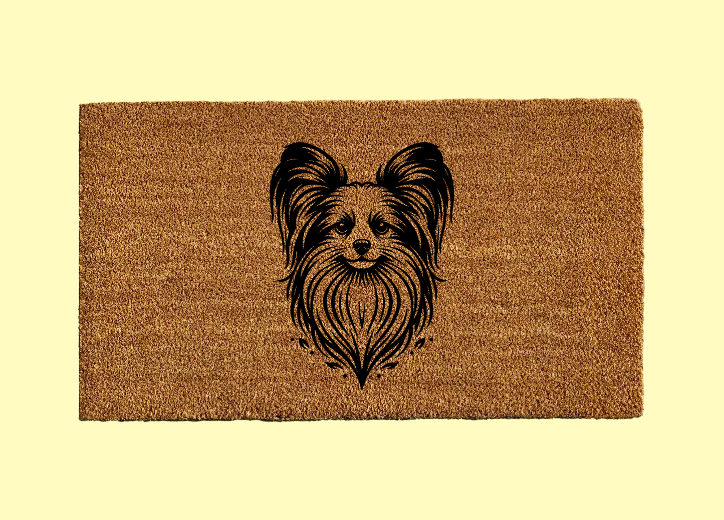 Papillon Welcome Door Mat
