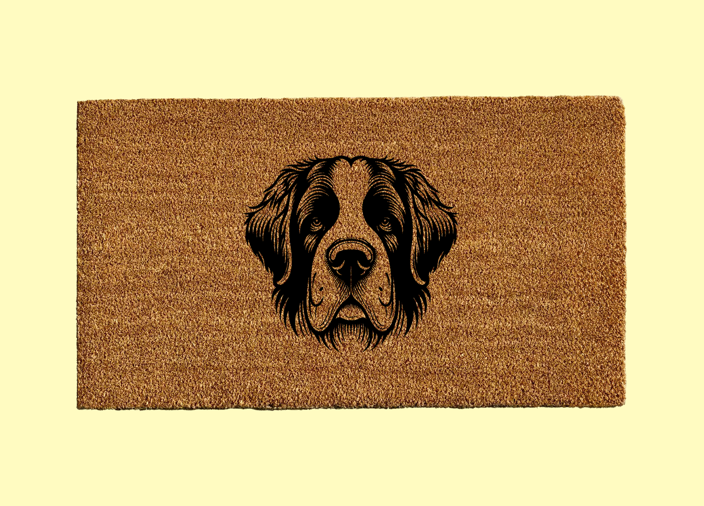 Saint Bernard Welcome Door Mat