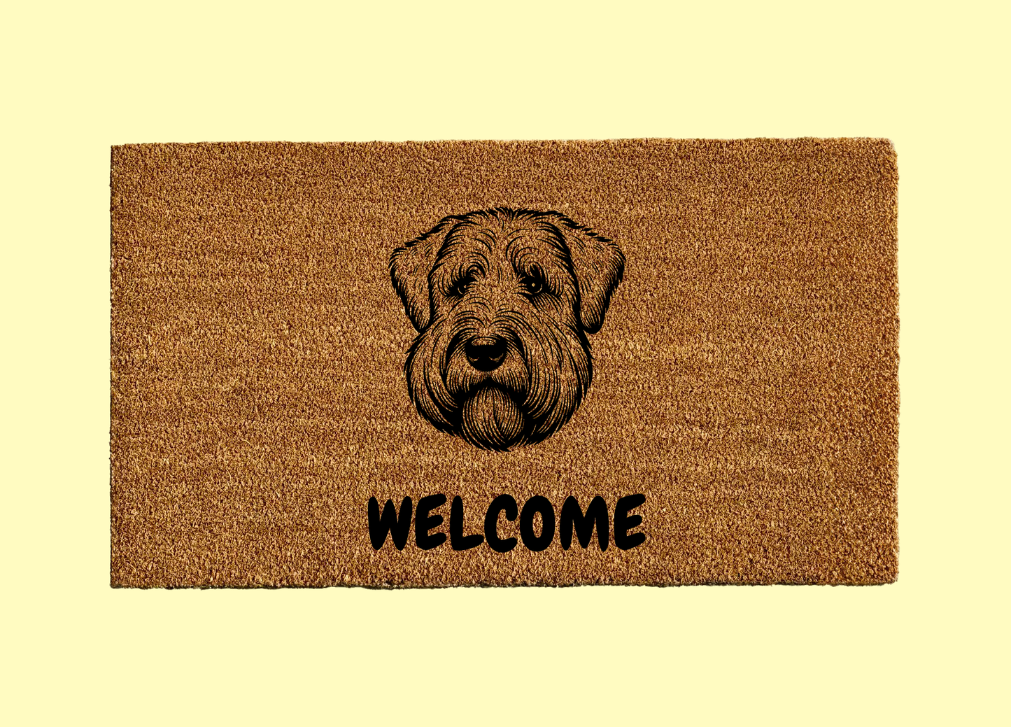 Soft Coated Wheaten Terrier Welcome Door Mat
