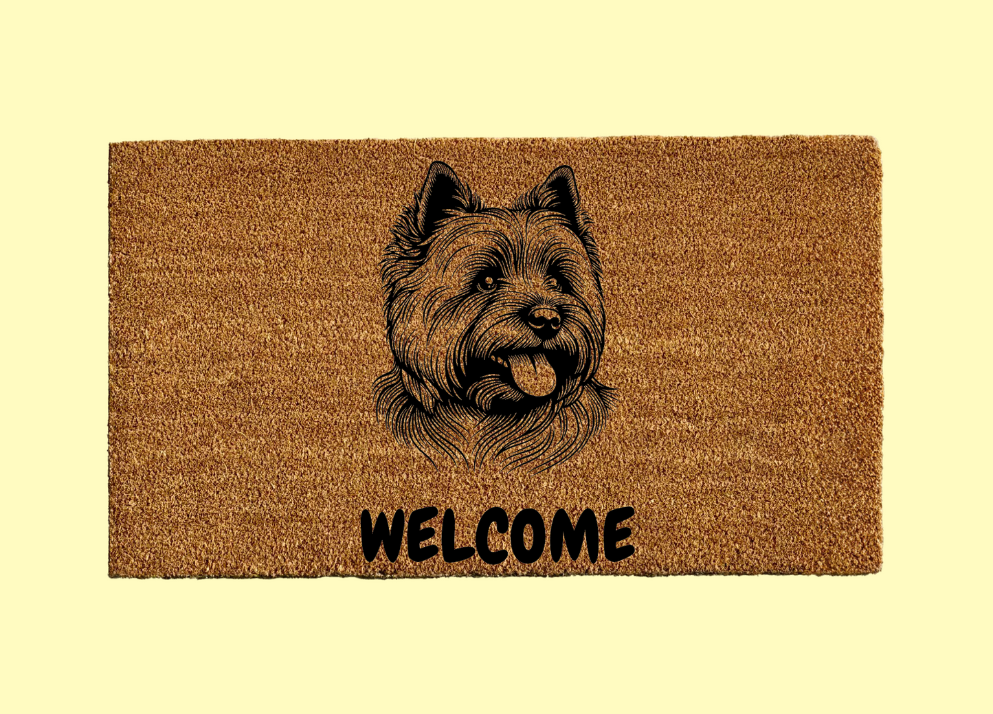 Cairn Terrier Welcome Door Mat