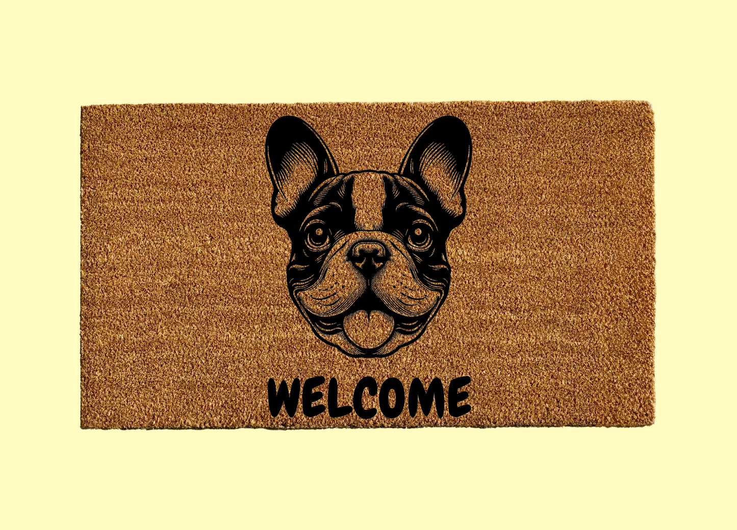 French Bulldog Welcome Door Mat