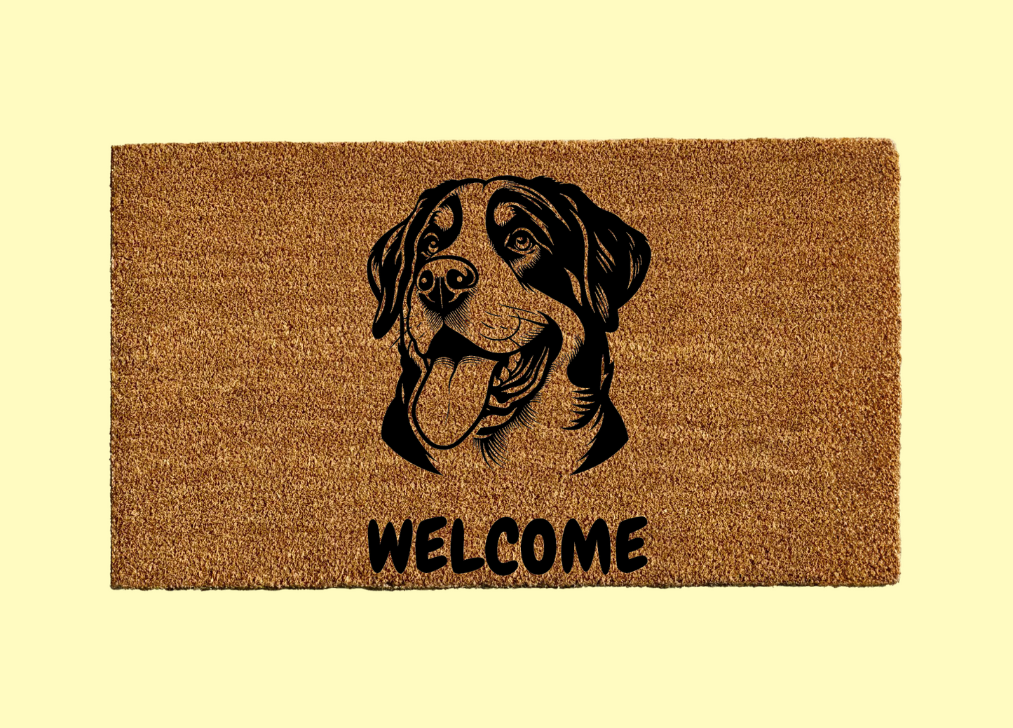 Greater Swiss Mountain Dog Welcome Door Mat