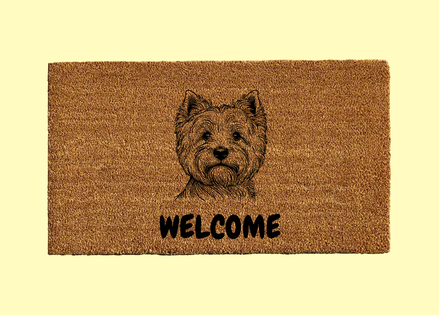West Highland White Terrier Welcome Door Mat