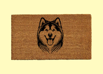 Alaskan Malamute Welcome Door Mat