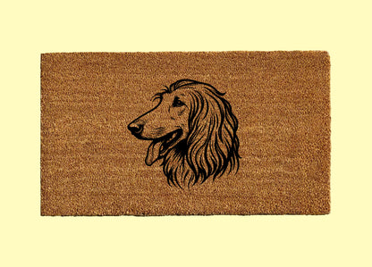 Afghan Hound Welcome Door Mat