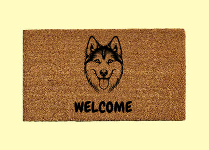 Alaskan Klee Kai Welcome Door Mat