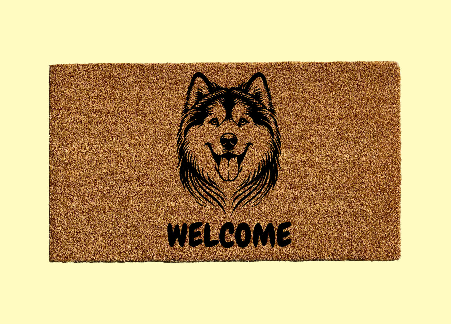 Alaskan Malamute Welcome Door Mat