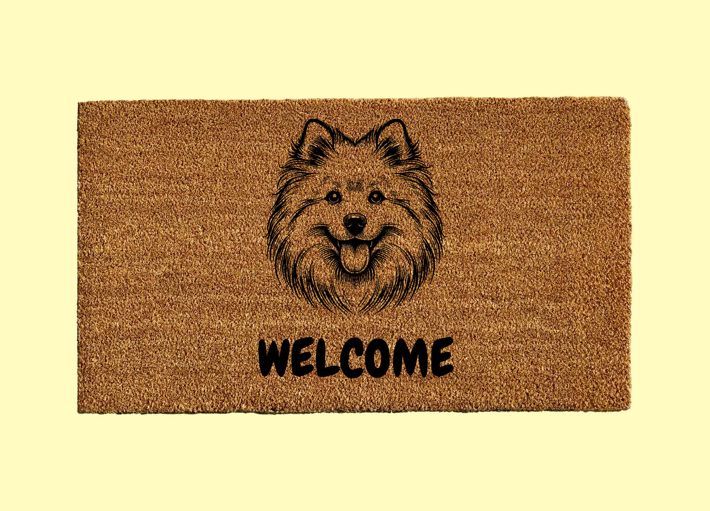 American Eskimo Welcome Door Mat