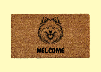 American Eskimo Welcome Door Mat