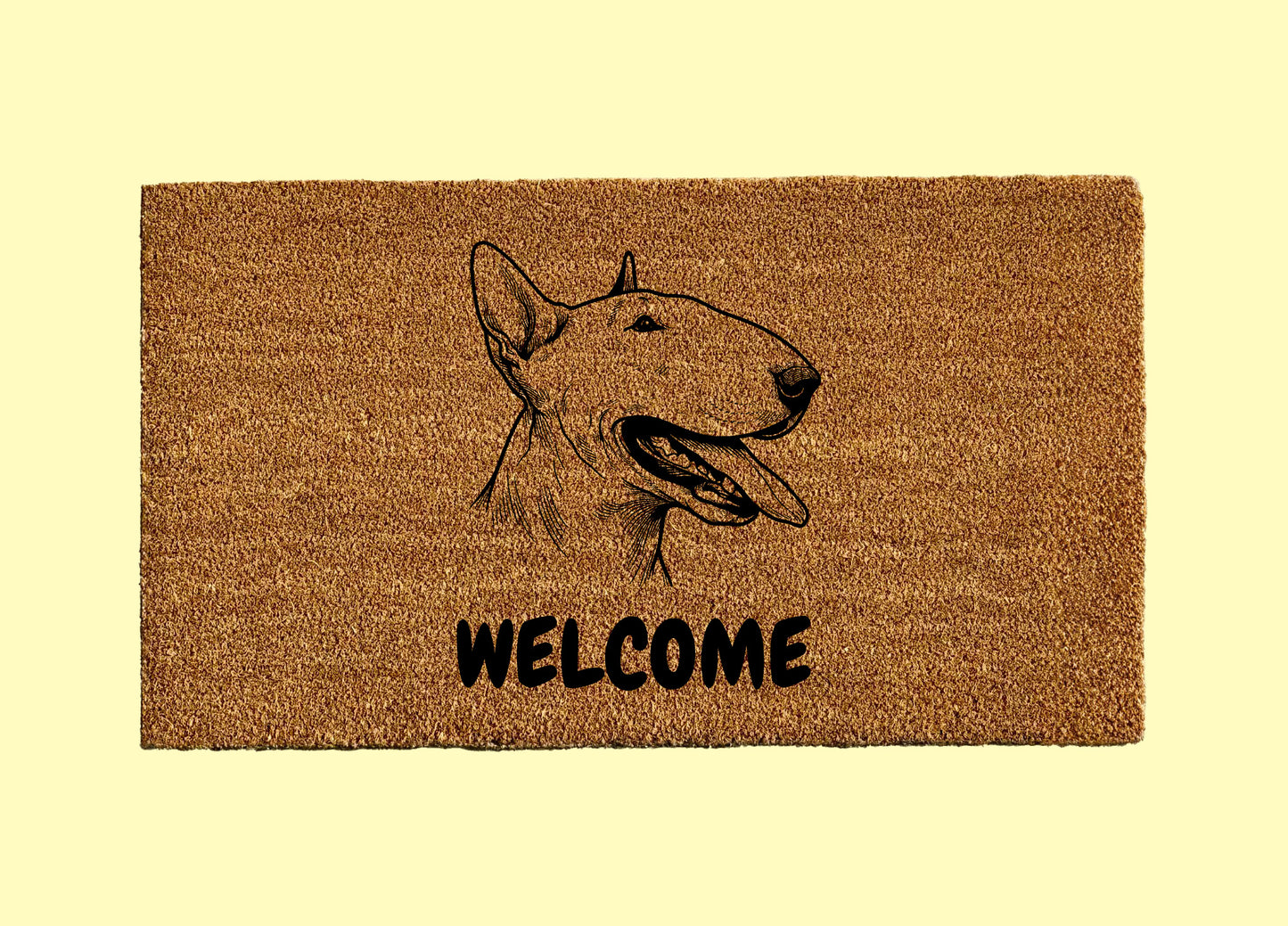 Bull Terrier Welcome Door Mat