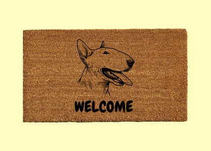 Bull Terrier Welcome Door Mat