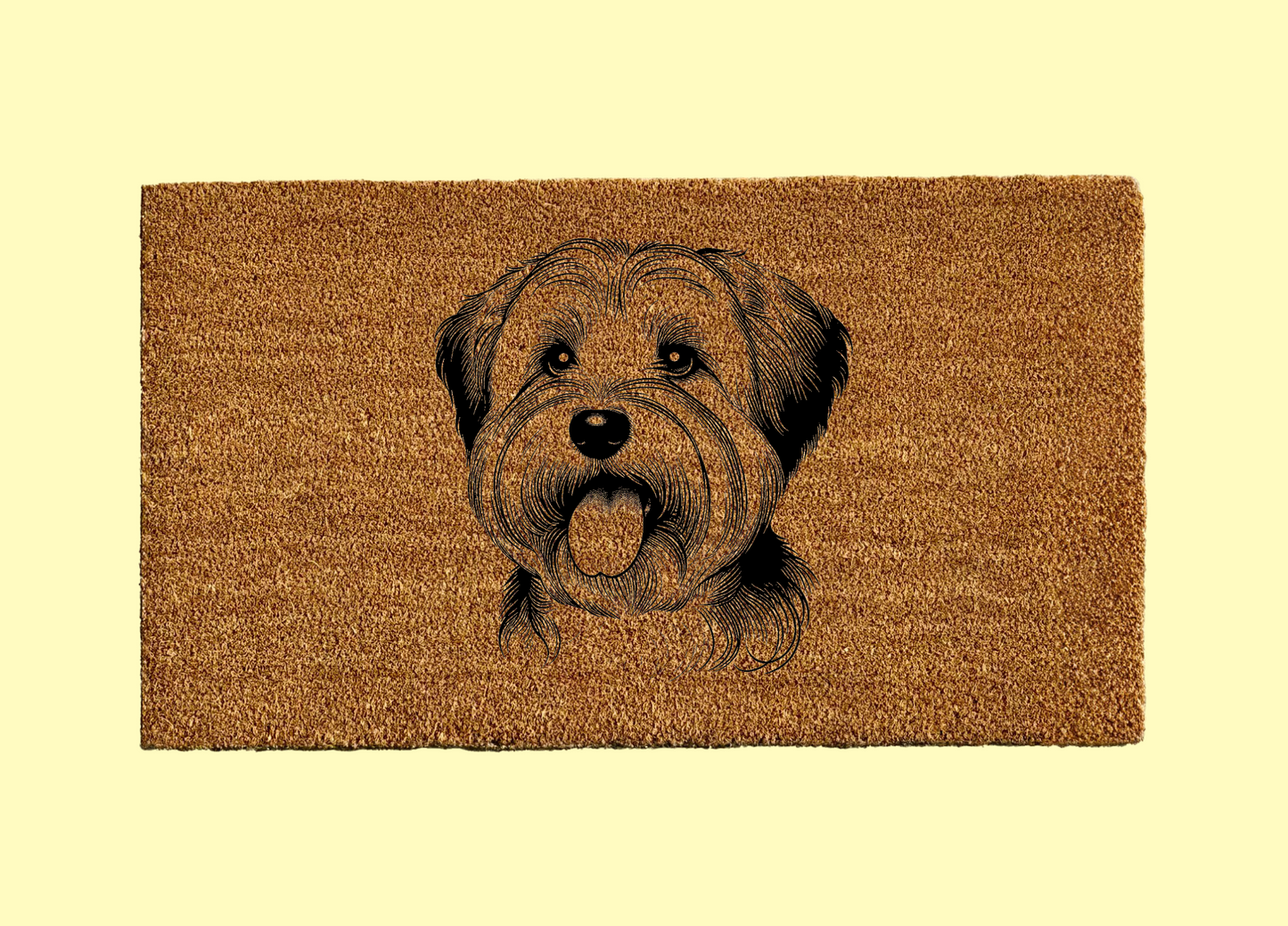 Dandie Dinmont Terrier Welcome Door Mat