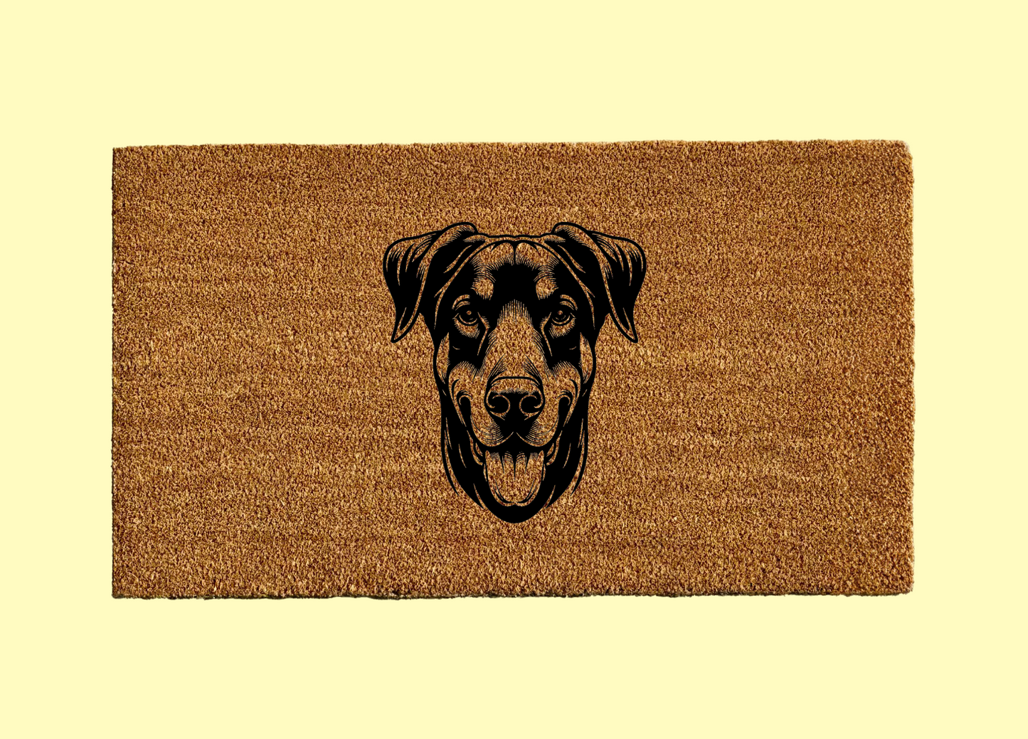 Doberman Welcome Door Mat