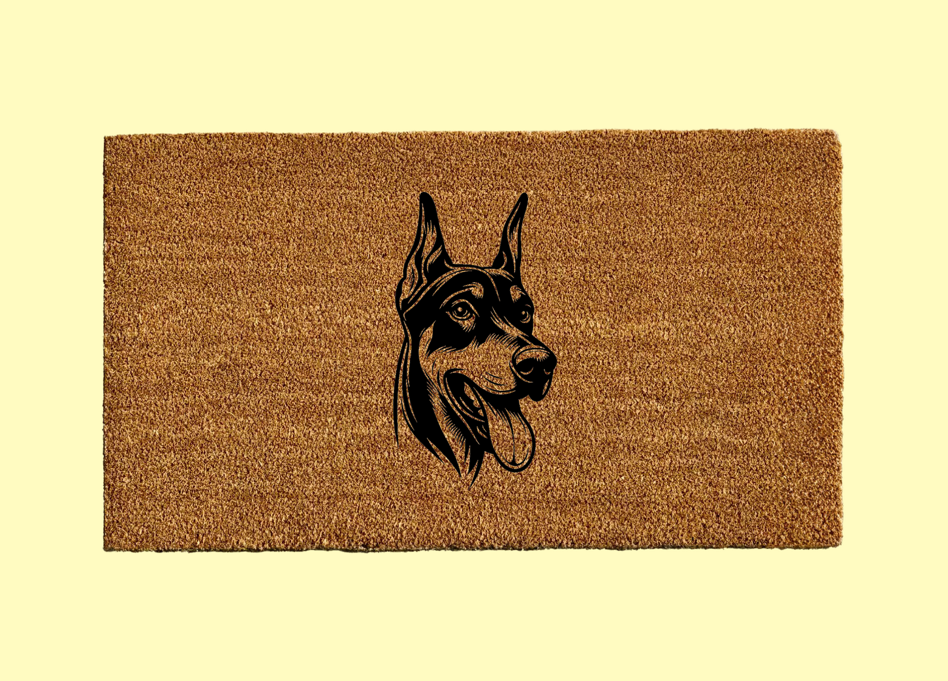 Doberman Welcome Door Mat – Puprugz