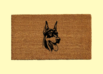 Doberman Welcome Door Mat
