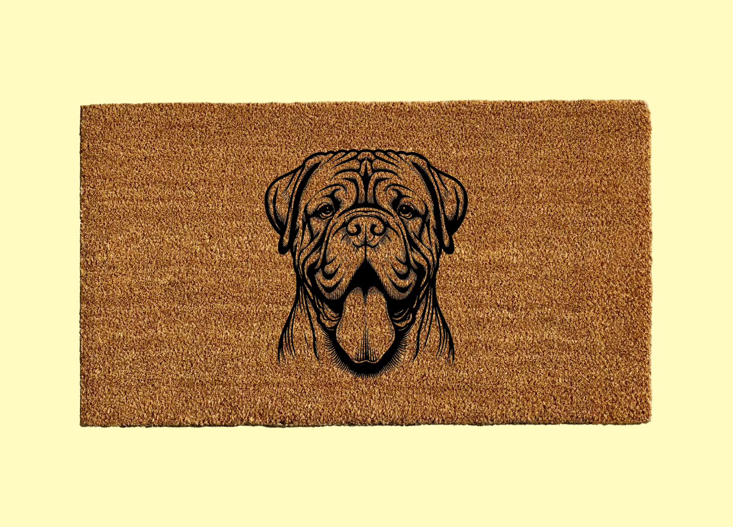 Dogue de Bordeaux Welcome Door Mat