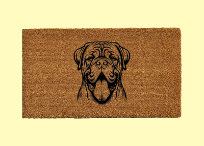 Dogue de Bordeaux Welcome Door Mat