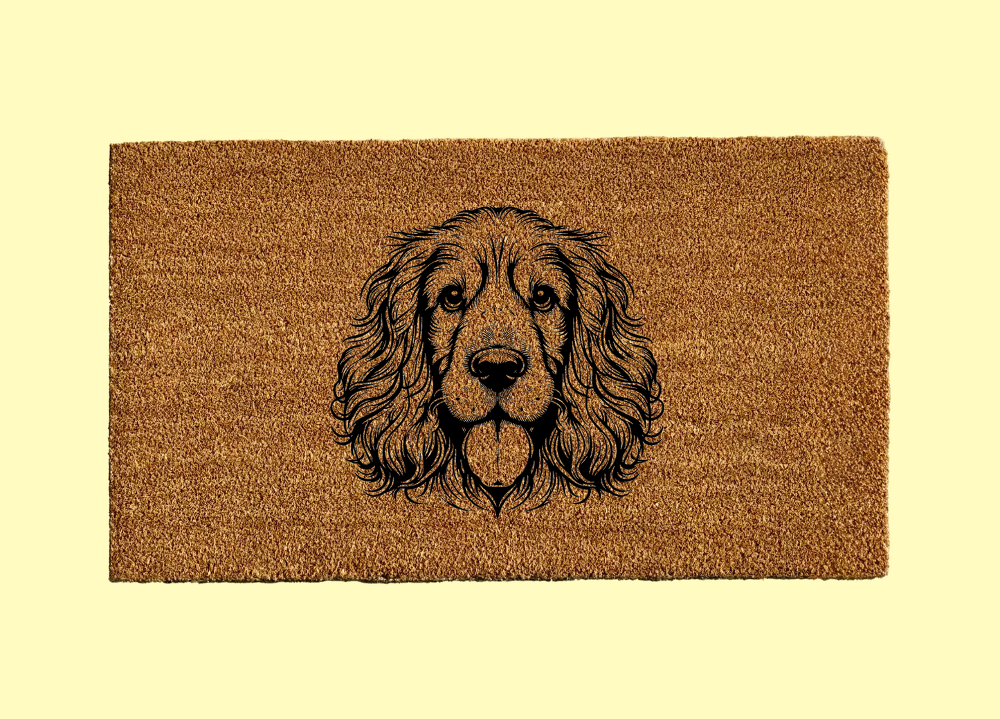 English Cocker Spaniel Welcome Door Mat