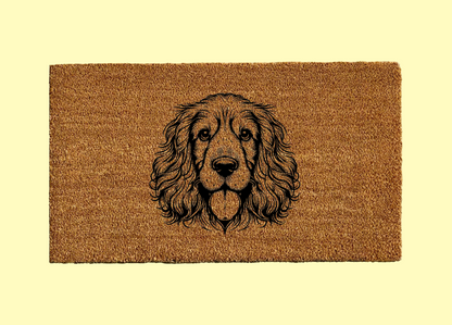 English Cocker Spaniel Welcome Door Mat