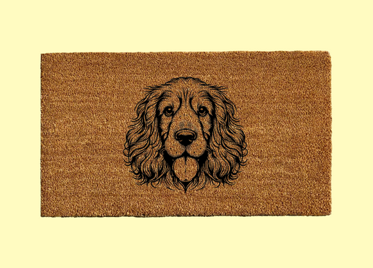 English Cocker Spaniel Welcome Door Mat