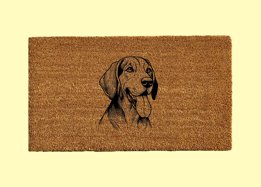 Bluetick Coonhound Welcome Door Mat
