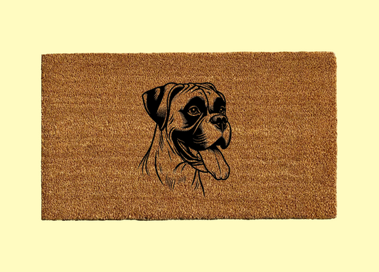 Boxer Welcome Door Mat