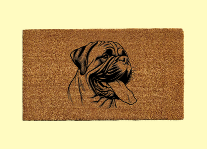 Bullmastiff Welcome Door Mat