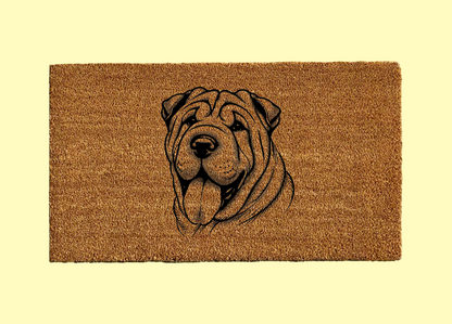 Shar Pei Welcome Door Mat