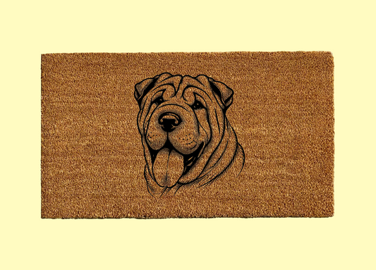 Shar Pei Welcome Door Mat