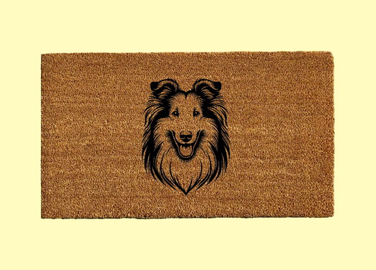 Collie Welcome Door Mat