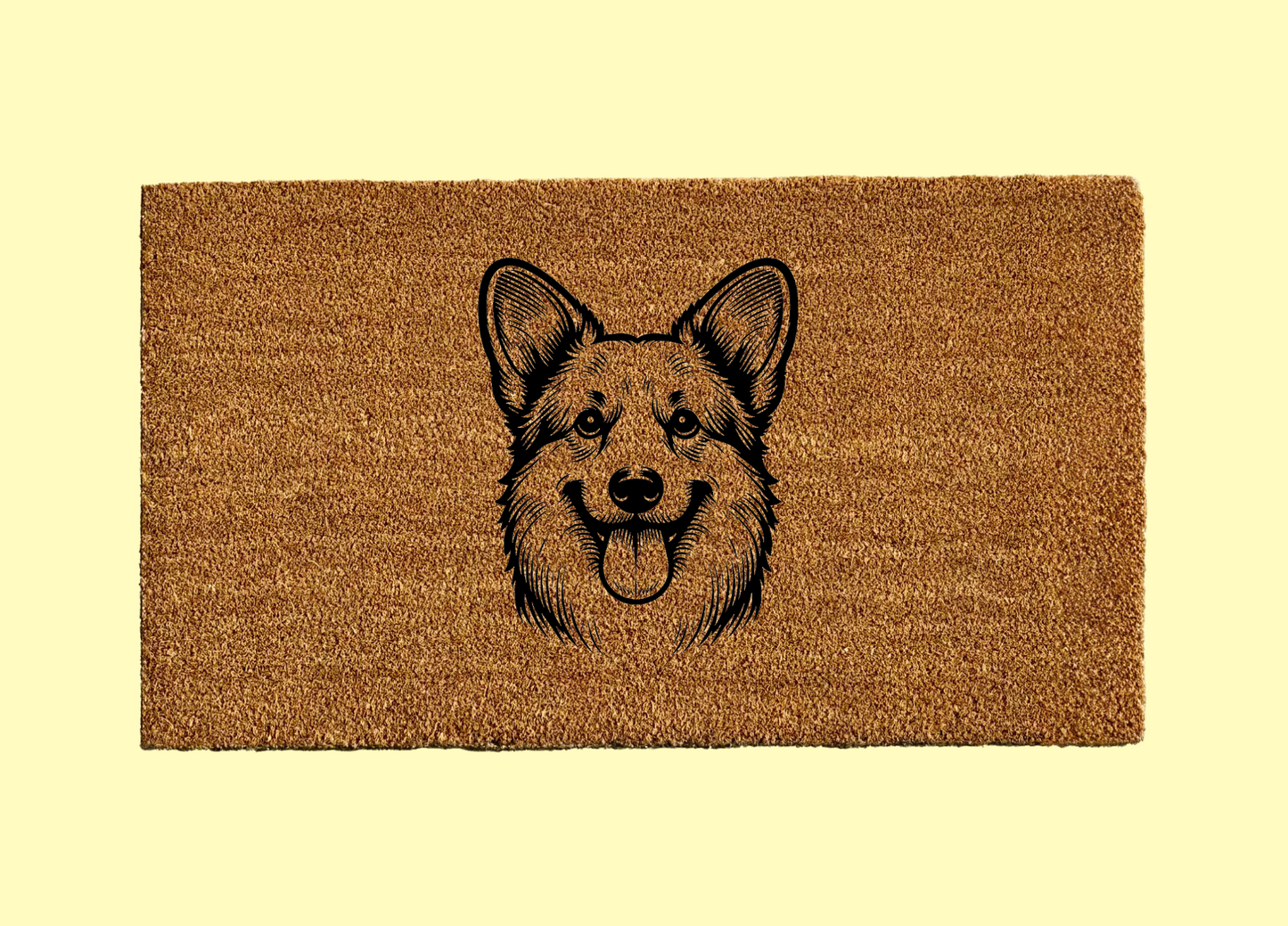 Corgi Welcome Door Mat