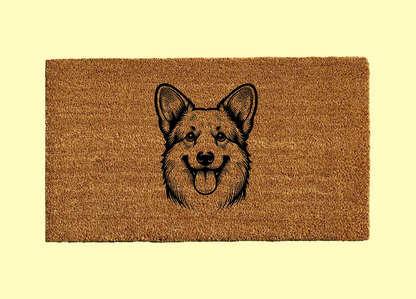 Corgi Welcome Door Mat
